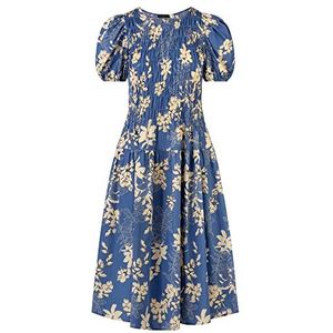 APART Fashion Jurk voor dames, blauw-crme, 38