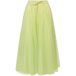 Kraimod Tule rok met satijnen strik, lime green, 34