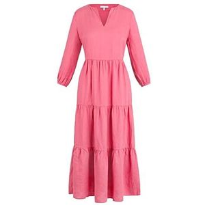Mint & Mia Geweven damesjurk, lange jurk, Litschi, 42