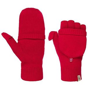 Roeckl Essentials Handschoenen met capuchon voor dames, Donker rood