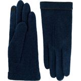 Roeckl Piping Touch lederen handschoenen voor heren, marineblauw 7,5, marineblauw, Marinier