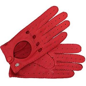 Roeckl Dames hertenleer autohandschoenen rood, rood, 7