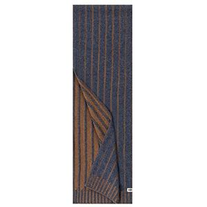 Roeckl Heren Gebreide Mouline Rip 23021-443 27x180cm Kleur blauw 552 Sjaal, One Size