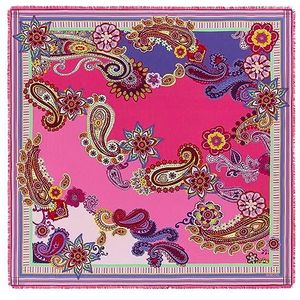 Roeckl Summer Vibes 130x130 sjaal, Multi roze, standaard, multi roze, Eén Maat