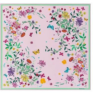 Roeckl - Flower Doek - Roze - 100 cm - 70% Katoen, 30% Zijde