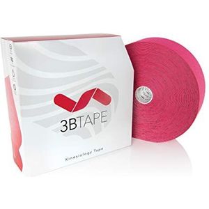 3B Scientific Kinesiology Tape - Bulk Roll 31 m x 5 cm elastische spier en gewrichten Ondersteuning Tape voor oefening, sport en letsel herstel, spierpijn tape, waterbestendig sporttape - roze