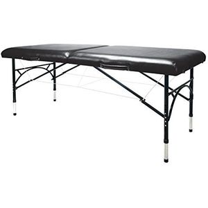 3B Scientific W60610MBK draagbare massagetafel, aluminium, zwart