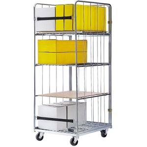 Rolcontainer XXL, met stalen laadbord, uitwendige b x d = 720 x 810 mm