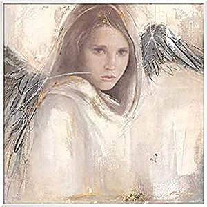 Ingelijste kunstdruk - amrhein, Elvira - L'engel Rebelle, 51 x 51 cm