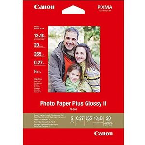 Canon PP-201 fotopapier, glanzend, formaat 13 x 18 cm (20 vellen)