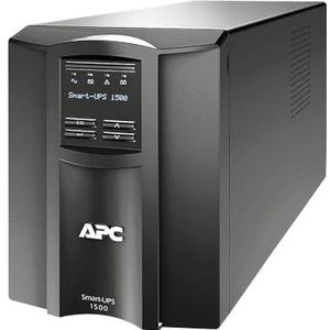 APC Smart-UPS SMT - SMT1500I - ononderbroken stroomvoorziening 1.500VA (Line Interactive, AVR, LCD-display, 8 uitgangen IEC-C13, Shutdown software)