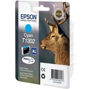 EPSON T1302 inktcartridge cyaan extra high capacity 10.1ml 1-pack RF-AM blister DURABrite Ultra Ink