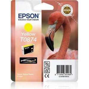 Epson Flamingo T0874 inktcartridge 1 stuk(s) Origineel Geel
