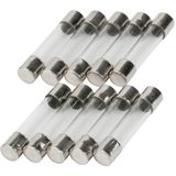 Zekeringen - G-Zekering - 10 Stuks - 0,5A - Glas - 6 x 30mm