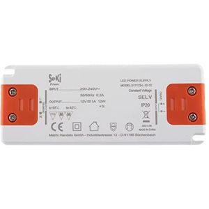 LED-Voeding - 12W - 12V DC - Energiezuinig - Bescherming Tegen Kortsluiting