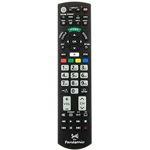 SeKi Afstandsbediening Voor Panasonic - Werkt Met 99% Van Alle Panasonic Apparaten (Smart TV, DVD, LED TV en 4K) - Met Extra Leerfunctie