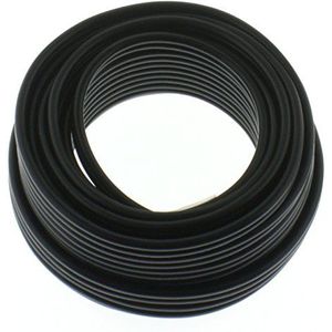 Luidsprekerkabel ROND 2x2,5mm² - zwart - 100m spoel - CCA - PA installatiekabel - audiokabel - luidsprekerkabel