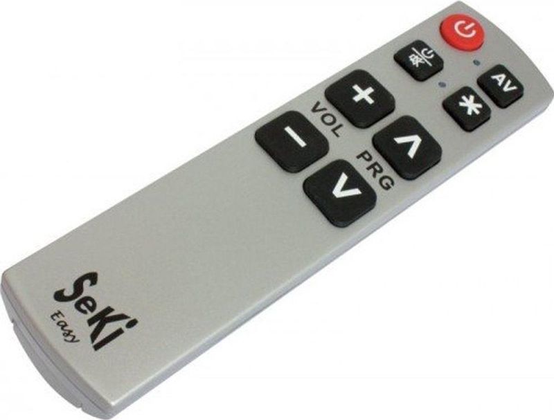 Universele afstandsbediening Seki easy Grijs Makkelijke afstandsbediening zelf leerbaar