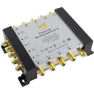 SeKi Multischakelaar 5/8 1 satelliet 8 deelnemers Quad LNB-compatibele HDTV FullHD 8K
