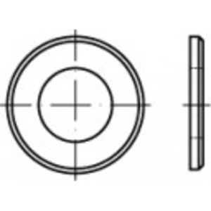 Unterlegscheibe 13 mm 24 mm Stahl Verzinkt 100 Stück TOOLCRAFT 105422