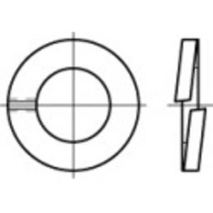 TOOLCRAFT 105703 Veerringen Binnendiameter: 20.2 mm DIN 127 Verenstaal Galvanisch verzinkt 100 stuk(s)