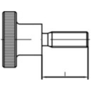 TOOLCRAFT 107539 Kartelbouten M4 6 mm DIN 464 Staal Galvanisch verzinkt 50 stuk(s)