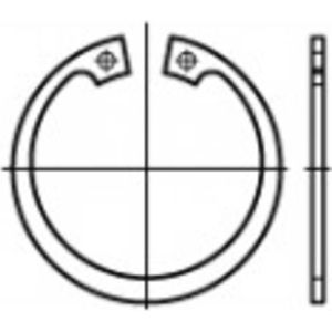 TOOLCRAFT 107797 Zekeringsringen Binnendiameter: 4.1 mm Buitendiameter: 11.8 mm DIN 472 Verenstaal 200 stuk(s)