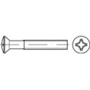 TOOLCRAFT 134621 lenskopschroef, 200 stuks, M3 6 mm, verzonken kop, kruiskop, Philips, staal N/A, 134621
