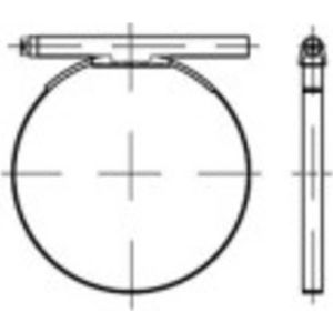 TOOLCRAFT 137698 Slangklem Slangklemmen 12 mm Galvanisch verzinkt staal 25 stuk(s)