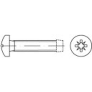 TOOLCRAFT 141004 Tapbouten M2 10 mm Kruiskop Pozidriv DIN 7500 Staal Galvanisch verzinkt 1000 stuk(s)