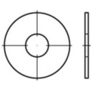 Spatbordschijven 8.4 mm 20 mm Staal Galvanisch verzinkt 200 stuk(s) TOOLCRAFT 159275