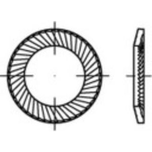 Borgringen 14 mm 22 mm Verenstaal Verzinkt 100 stuk(s) 159371