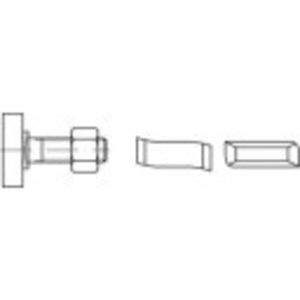 161463 Hamerkopbouten M10 20 mm Staal Galvanisch verzinkt 100 stuk(s)