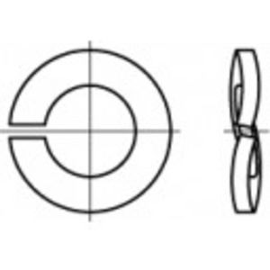 TOOLCRAFT 1060501 Veerringen Binnendiameter: 16.2 mm DIN 128 RVS 500 stuk(s)