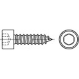 TOOLCRAFT 1067955 Cilinderplaatschroeven 6.3 mm 38 mm Binnenzeskant (inbus) 88312 RVS A2 200 stuk(s)