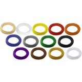 Renkforce 1531462 01.04.00.0201 filamentpakket ABS 2,85 mm naturel, zwart, wit, rood, geel, blauw, groen, oranje, grijs, puur