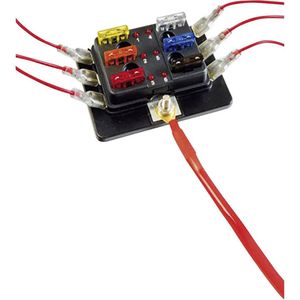 SecoRüt FHA506 LED Stroomkringverdeler Platte zekering standaard Aantal polen 6 30 A 1 stuk(s)
