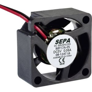 SEPA - Miniventilator MFA05 - PC Ventilator - Zwart - 5 V/DC - 0,9 m³/u