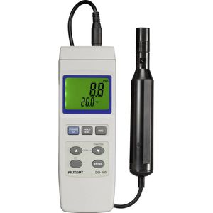 VOLTCRAFT DO-101 Zuurstofmeter 0 - 20 mg/l Verwisselbare elektrode, Met temperatuurmeting