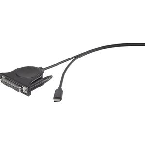 Renkforce Parallel Adapter - 1x USB-C naar D-sub 25-polig - 1.80 m