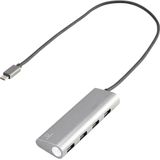 Renkforce USB Hub - 3.1 Gen 1 - 4 Poorten - Zilver