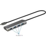 Renkforce USB Hub - 3.1 Gen 1 - 4 Poorten - Zilver