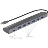 Renkforce USB 3.1 Gen 1-Hub 6+1 Poorten - Aluminium - Zilver