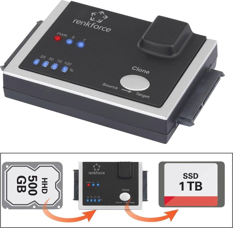 Renkforce Harde Schijf-kopieerstation SATA