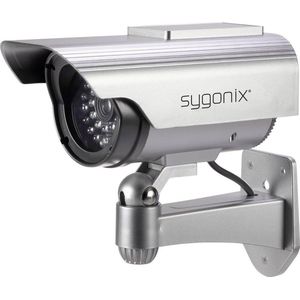 Sygonix SY-3420674 Dummy-camera Met Zonnepanee - Met Knipperende LED