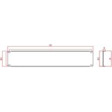 Renkforce RF-3429136 19 inch Afdekking voor patchkast 2 HE Donkergrijs
