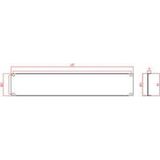 Renkforce RF-3429136 19 inch Afdekking voor patchkast 2 HE Donkergrijs