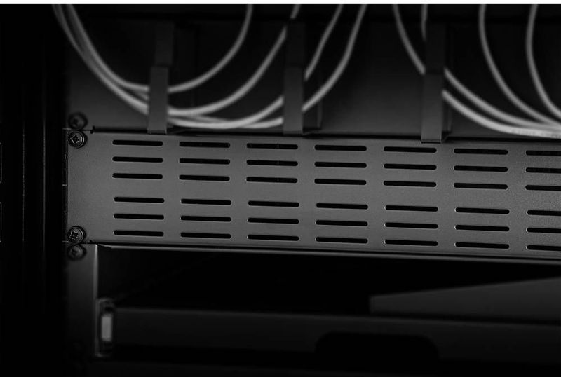 Renkforce RF-3429460 19 inch Afdekking voor patchkast 2 HE Met luchtsleuven Donkergrijs