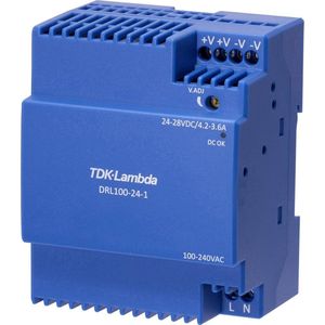 TDK-Lambda - DRL100-24-1 - DIN-rail Netvoeding - 24 V - 3.67 A - Inhoud: 1 stuk