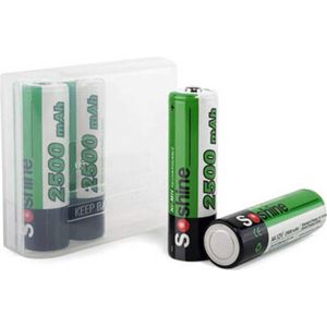 Soshine SBC-004 Batterijbox Aantal cellen: 4 AA (penlite), 14500 (l x b x h) 63 x 53.5 x 17.8 mm